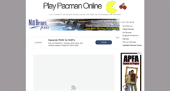 Desktop Screenshot of playpacmanonline.net